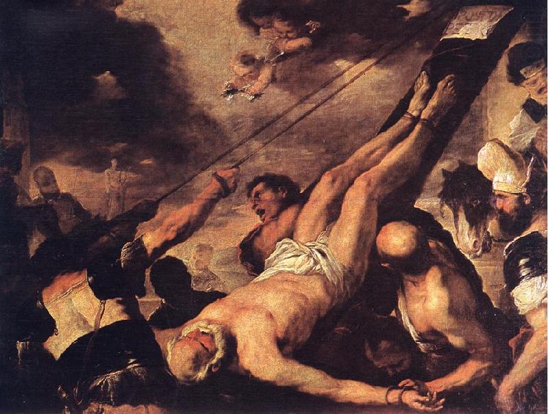 Crucifixion of St. Peter fh, GIORDANO, Luca